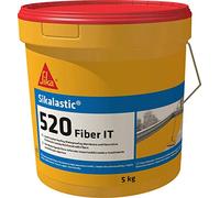 SIKA 596302 Reforzada con Fibra impermeabilizante elástica, Color Blanco, Membrana fibrosa 5kg Bianco