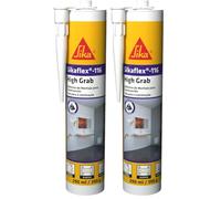 SIKA - Adhesivo de alto agarre - Sikaflex 116 High Grab blanco - Para materiales de construcción - Interior y exterior - Para objetos pesados - 290 ml (Paquete de 2)