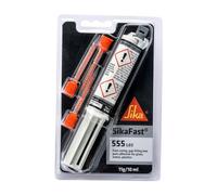 SIKA Adhesivo de construcción SikaFast 555 L03 negro - Ideal para metales, plásticos, vidrio y madera - endurecimiento rápido - 10 ml