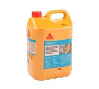 SIKA - Aditivo impermeabilizante - Sika-1a - Amarillo - Listo para su uso - Para mortero y hormigón, sin cloruros - 5 kg (el paquete puede variar)