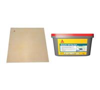 SIKA, Cinta de Sellado Impermeable para Puentear Fisuras, Interior y Exterior, Impermeable y Estanco + SIKA, Membrana Impermeabilizante, Gris Claro, Lista al Uso para Aplicar en Baños y Duchas, 7 kg