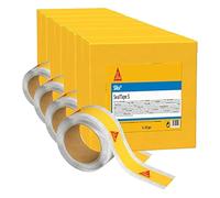 SIKA - Cinta para juntas y juntas de expansión de azulejos de cerámica - SikaSeal Tape S para espacios húmedos - Alta flexibilidad - Resistente al agua - 5 m (Paquete de 4)
