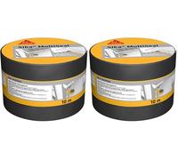 SIKA - Cinta selladora bituminosa Multiseal, gris y verde, para reparación de techos y tejados, impermeable, rollo de 100 mm x 10 m (Paquete de 2)