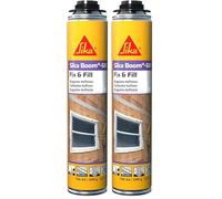 SIKA - Espuma expansible - Sika Boom 580 - Espuma de poliuretano autoextensible de uso general - Aplicada con pistola - Interior y exterior - 750ml, El embalaje puede variar (Paquete de 2)
