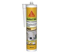 SIKA - Masilla acrílica SikaSeal-188 Acabado interior blanco - Junta estática de acabado y calafateo - Uso interior - Sin olor - 300 ml