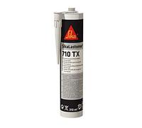 SIKA - Masilla pastosa a base de butilo para juntas y calafateo - SikaLastomer 710 TX negro - Carrocería, autocaravana y caravanas desmontable - Resistente al envejecimiento - 310 ml