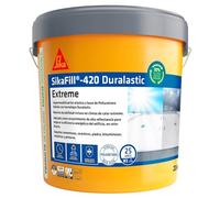 SIKA - Membrana líquida impermeabilizante - SikaFill 420 Extreme - Rojo - Para cubiertas nuevas como en rehabilitaciones - Listo para su uso - Permeable al vapor de agua - 20 kg