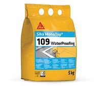 Sika Monotop 109 - Mortero impermeabilizante para sótanos y locales enterrados - Especial piezas húmedas - Multisoportes - Excelente adherencia - 5 kg