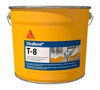 SIKA - Pegado e impermeabilización - SikaBond T-8 - Beige - Listo para usar - Elástico e impermable para pegado de baldosas cerámico - 10L (El embalaje puede variar)