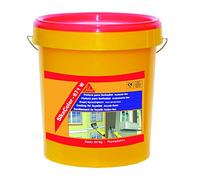 SIKA - Pintura para fachadas - SikaColor 671W - Blanco - Impermeabilizante y decorativa - Hormigón, mortero, ladrillo, piedra - Impermable - 20kg