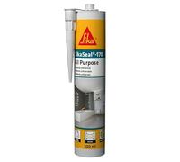 SIKA - Sellador de silicona universal - SikaSeal-170, transparente - Perfecto para baños y cocinas - Antimoho - Impermeable - Resistente a los rayos UV - Ideal para juntas en azulejos y vidrio - 300