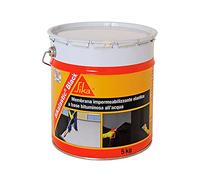 Sika - Sikalastic Black, Negro - Membrana impermeabilizante bituminosa - Resistente a los agentes atmosféricos y a los estancamientos de agua - Lata de 5 kg