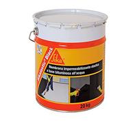 Sika - Sikalastic Black, negro - Membrana impermeabilizante bituminosa - Resistente a los agentes atmosféricos y a los estancamientos de agua - Lata de 20 kg