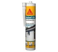 SIKA - Silicona neutra - SikaSeal 174 Construcción - Blanco - Sellador de silicona para marcos de puertas y ventanas - Muy bajo olor - 300ml