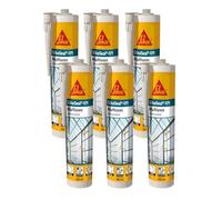 SIKA - Silicona universal - SikaSeal 171 Multiusos - Blanco - Sellador de silicona para acristalamientos - Resistente al moho - 300ml (Paquete de 6)