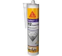 Sikaflex-112 Crystal Clear, sellador de pegamento multiusos transparente para mantener inmediatamente interior y exterior, pegado, grietas y juntas, 290 ml