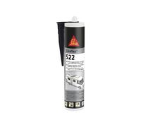 Sikaflex 522 Pegamento y Sellador Universal de Baja Emisión - Resistente a la Intemperie, Cartucho de 300 ml (Negro) - Sustituye a 521 UV y 221i