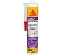 SikaMur InjectoCream-100, Tratamiento contra de humedades por capilaridad en los muros, Blanco, 300ml (Paquete de 5)