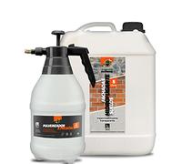 SIKD - Impermeabilizante Transparente. Hidrofugante Repelente al Agua para Fachadas y Suelos Pétreos 5 Litros. Pulverizador a Presión de 2 L para su Aplicación