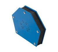 SIL 529011 SILVERLINE Escuadra magnética para soldar. Imán potente. Sujeta piezas metálicas en 30°, 45°, 60°, 75° y 90°. Indicado para soldadura y ensambles de tuberías. Capacidad de sujeción hasta 27