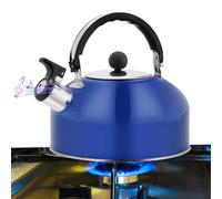 silbante de acero inoxidable de 1,8 L, botella de camping silbante