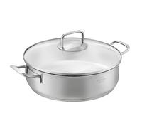 SILBERTHAL Cacerola baja 28 cm inox - Inducción gas y horno, con tapa
