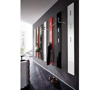 Silecomplaza 3255-84: Panel para armario con ganchos abatibles para colgar ropa, modelo Colorado, color blanco brillante, dimensiones 15 x 170 x 4 cm (ancho x alto x profundidad)