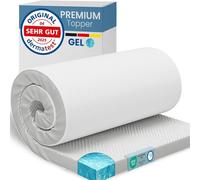 Silecomplaza, almohadilla de gel de 180x200 cm. Almohadilla para colchón fabricada con espuma viscoelástica de gel de 5 cm de grosor, funda de malla 3D transpirable. Cómoda almohadilla para colchones,