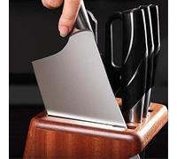 Silecomplaza: Bloque para cuchillos, soporte para cuchillos, bloques para cuchillos, bloque para cuchillos, soporte para cuchillos, de madera, accesorios de cocina, estante, estantería, estante para h