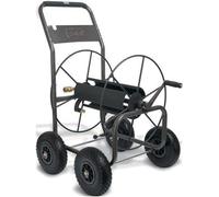 Silecomplaza Carro portamanguera profesional de 3/4" - para jardín, hogar y exteriores