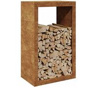 Silecomplaza - Estantería exterior para leña, estante de metal para leña, soporte para leña, cobertizo para leña, soporte para leña, cesta para leña, almacenamiento de madera, ayuda para apilar madera