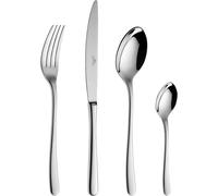 Silecomplaza Juego de cubiertos Gerlach Muza para 6 personas. Apto para lavavajillas. Cubiertos de acero inoxidable. Elegante juego de cubiertos con cuchillo, tenedor, cuchara y cucharadita. Cubiertos