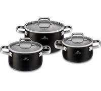 Silecomplaza, juego de ollas Gerlach Prime, de acero inoxidable. Incluye: olla, cacerola, ollas con tapa, aptas para inducción, aptas para placas de inducción, utensilios de cocina. Disponible en los 