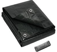 Silecomplaza, lona de tela, 260 x 300 cm, 140 g/m² | Lona de tela premium con ojales, resistente a los rayos UV y al desgarro | Lona protectora para jardín, construcción, camping, madera, automóvil, c