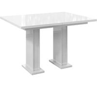 Silecomplaza: Mesa extensible para comedor - Mesa de comedor moderna - Mesa de cocina - Mesa extensible - Mesa con patas tipo columna - Mesa extensible - Mesa de comedor - Mesas de comedor - 120-160x8