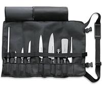 Silecomplaza Messer Starterset en estuche enrollable Premier Plus, 9 piezas. (Set para cocineros profesionales y aficionados, acero X50CrMoV15, inoxidable, dureza 56 HRC). 81079000, 48 cm x 65 cm, col