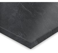 Silecomplaza, panel decorativo de 19 mm, imitación pizarra, 60x150 cm. Borde ABS en todo el perímetro, fácil de limpiar y resistente, ideal para estanterías, muebles y revestimientos interiores