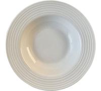 Silecomplaza: Plato para servir comida, plato de cerámica para pasta, color blanco puro, cuenco para pasta, ideal para uso doméstico, plato para sopa, restaurante, cafetería, ensaladera, plato de post