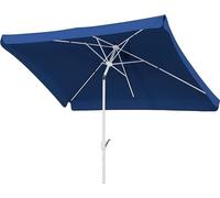 Silecomplaza, sombrilla Oslo, color azul, rectangular, 300 x 200 cm, modelo 752-09, estructura de acero, cubierta de poliéster, 5.3 kg