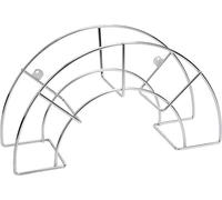 Silecomplaza: Soporte para mangueras grande, fabricado en acero inoxidable, dimensiones: 46,5 x 16,5 x 24 cm