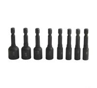 Sileduove Adaptador de llave de rosca, juego de adaptadores de enchufe, vástago hexagonal de 1/4, llaves de herramientas manuales para perforar, soporte de grifo con abrazadera de accionamiento
