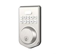 Sileduove Cerradura de puerta electrónica sin llave de la huella dactilar y de la contraseña hecha de la aleación de aluminio para las puertas de madera en los dormitorios, hoteles y oficinas Entrada
