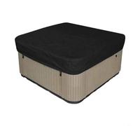 Sileduove Cubierta de spa cuadrada plegable con aislamiento térmico resistente a la intemperie, para jacuzzis al aire libre, protección contra el sol, la nieve y las hojas, fácil de instalar (130 x