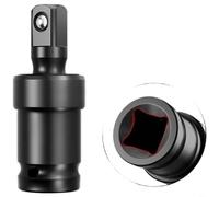 Sileduove Heavy Duty 1/2 Drive, para barra de extensión de impacto, con cabezal giratorio de 360 grados, para espacios reducidos hechos de acero al cromo vanadio, con bloqueo de bola antideslizante (C