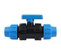 Sileduove Junta de tornillo de compresión PP para tubería de PE, accesorio de sistema de riego por goteo, diseño de alta resistencia de flujo bajo, instalación sin herramientas, clasificación de