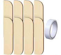 Sileduove Kit de reparación de bisagras de madera, placas de cubierta de agujero de puerta, con fuerte para una fácil restauración del marco de la puerta y del gabinete Paquete de tamaño estándar (C)