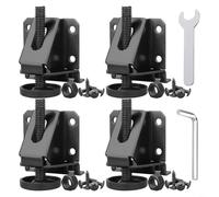 Sileduove Niveladores de muebles resistentes, patas de nivelación de gabinete, deslizadores de patas ajustables para mesas, bancos de trabajo, para diseño a prueba de humedad con tuercas de bloqueo