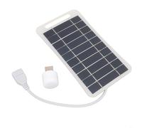 Sileduove Panel solar, cargador solar, panel fotovoltaico, fuente de alimentación portátil para acampar al aire libre, circuito de carga eficiente, diseño ligero ultrafino, salida de 5 W 5 V, 165 x 9