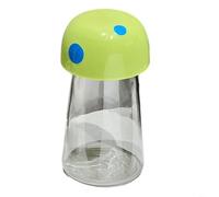 Sileduove Tarro de almacenamiento de setas, recipiente de alimentos, recipiente de cocina, recipiente sellado hermético para productos secos, tapa de rosca en espiral, diseño a prueba de humedad