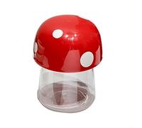 Sileduove Tarro de almacenamiento de setas, recipiente de alimentos, recipiente de cocina, recipiente sellado hermético para productos secos, tapa de rosca en espiral, diseño a prueba de humedad